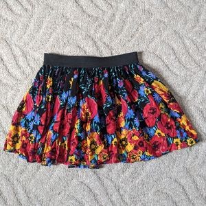 Multicolored Floral Skirt